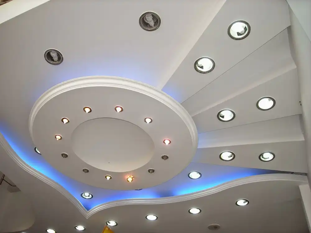 Plasterboard suspended ceiling